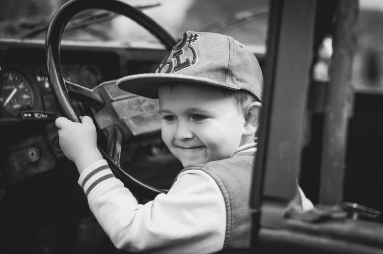Free stock image of Little Boy Driving created by Pixabay