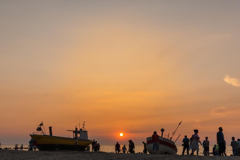 Free stock image of People on the Beach created by Pixabay