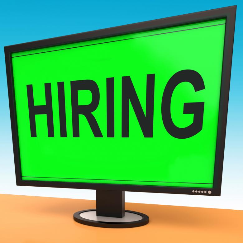 Free stock image of Hiring Computer Message Shows Online Hire Jobs created by Stuart Miles