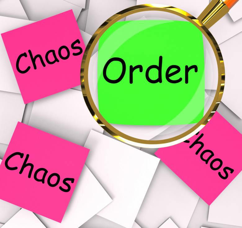 Free stock image of Order Chaos Post-It Papers Mean Orderly Or Chaotic created by Stuart Miles
