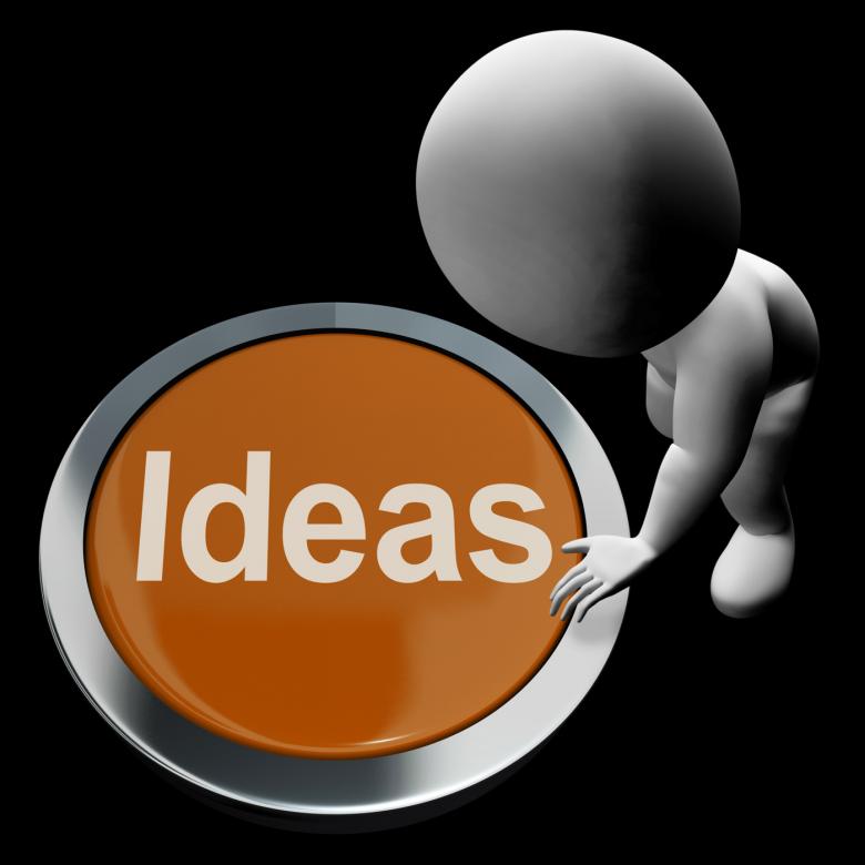 Free stock image of Ideas Button Means Improvement Concept Or Creativity created by Stuart Miles