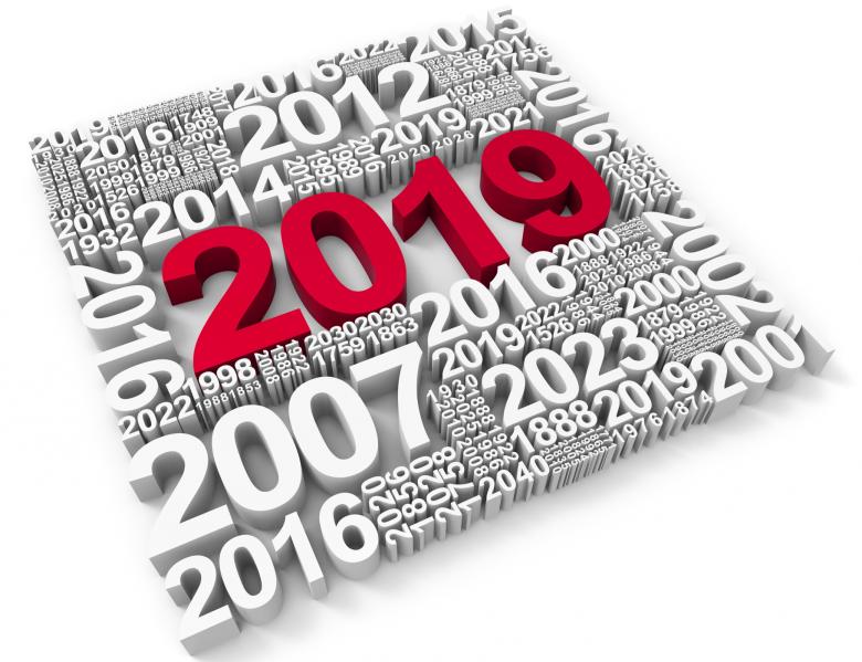 Free stock image of Twenty Nineteen Represents Happy New Year And Annual 3d Rendering created by Stuart Miles