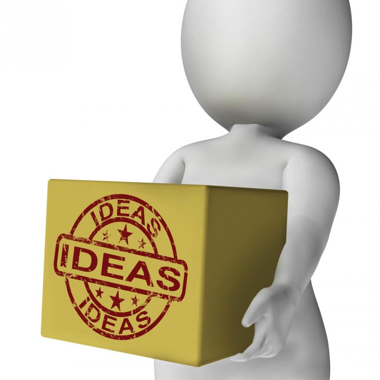 Free stock image of Ideas Box Means Inspire Innovate And Plan created by Stuart Miles