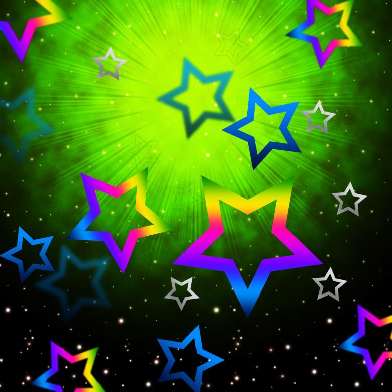 Free stock image of Space Stars Backround Shows Light Explosion In Sky created by Stuart Miles