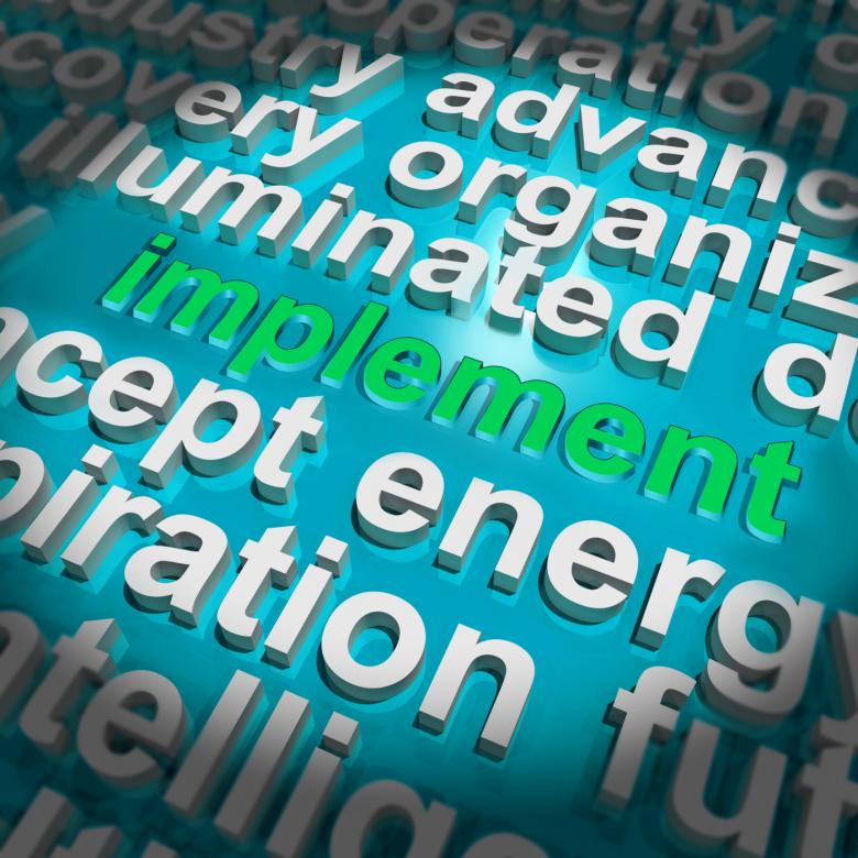 Free stock image of Implement Word Cloud Shows Implementing Or Execute A Plan created by Stuart Miles