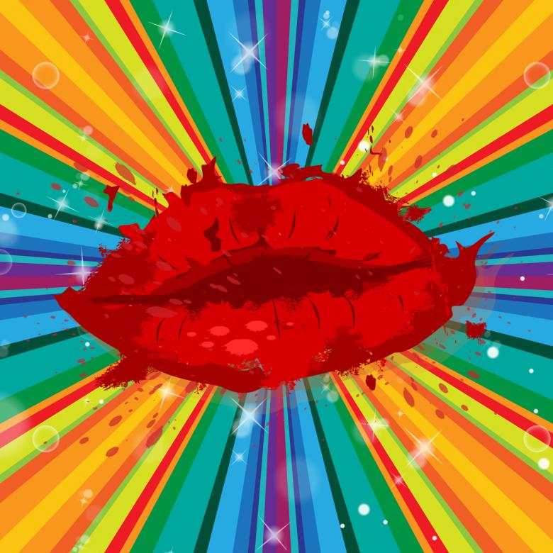 Free stock image of Hearts Lips Shows Valentines Day And Face created by Stuart Miles
