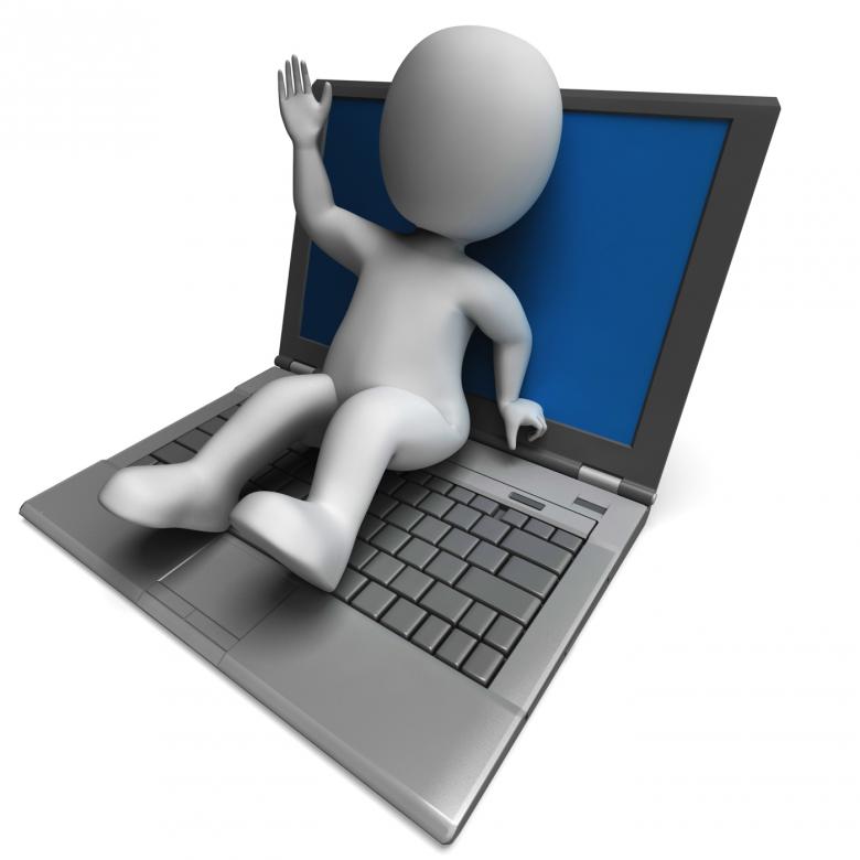 Free stock image of Pc Computer Character Showing Surfing Internet created by Stuart Miles