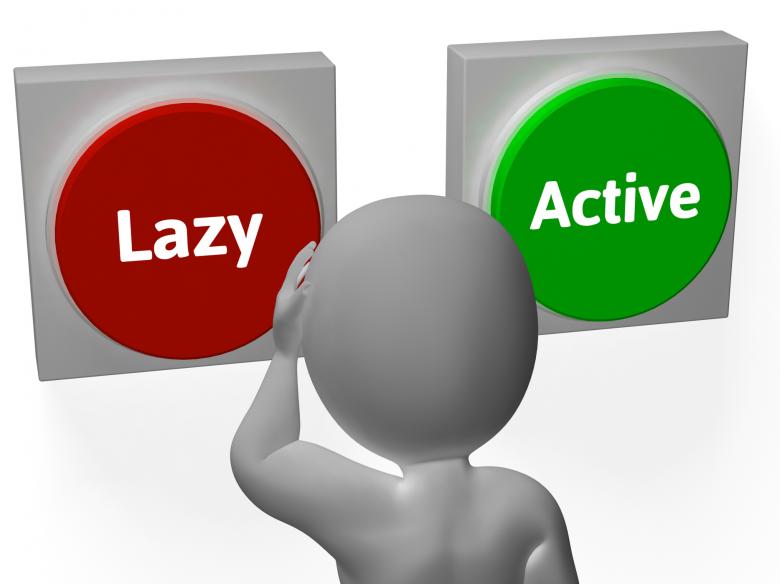 Free stock image of Lazy Active Buttons Show Lethargic Or Effort created by Stuart Miles