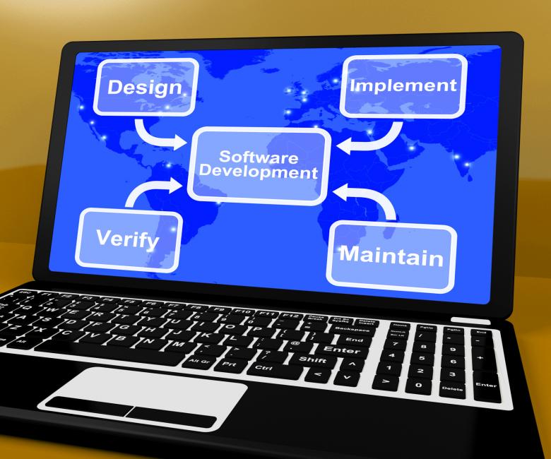 Free stock image of Software Development Diagram Shows Implement Maintain And Verify created by Stuart Miles