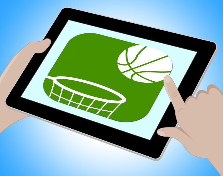 Free stock image of Basketball Online Represents Computing Tablets And Www created by Stuart Miles