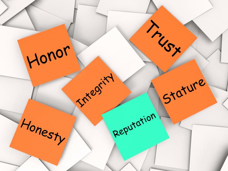 Free stock image of Reputation Post-It Note Means Integrity Honesty And Credibility created by Stuart Miles