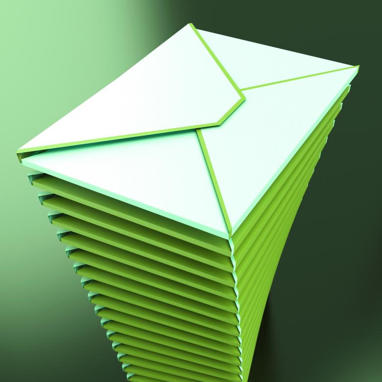 Free stock image of Piled Envelopes Shows Electronic Mailbox Internet Communication created by Stuart Miles
