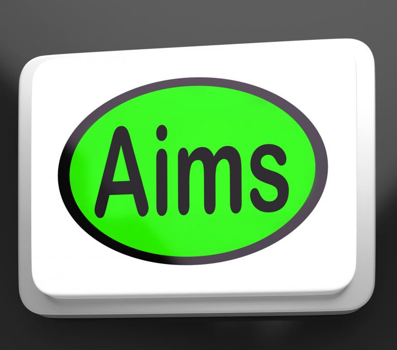 Free stock image of Aims Button Shows Targeting Purpose And Aspiration created by Stuart Miles