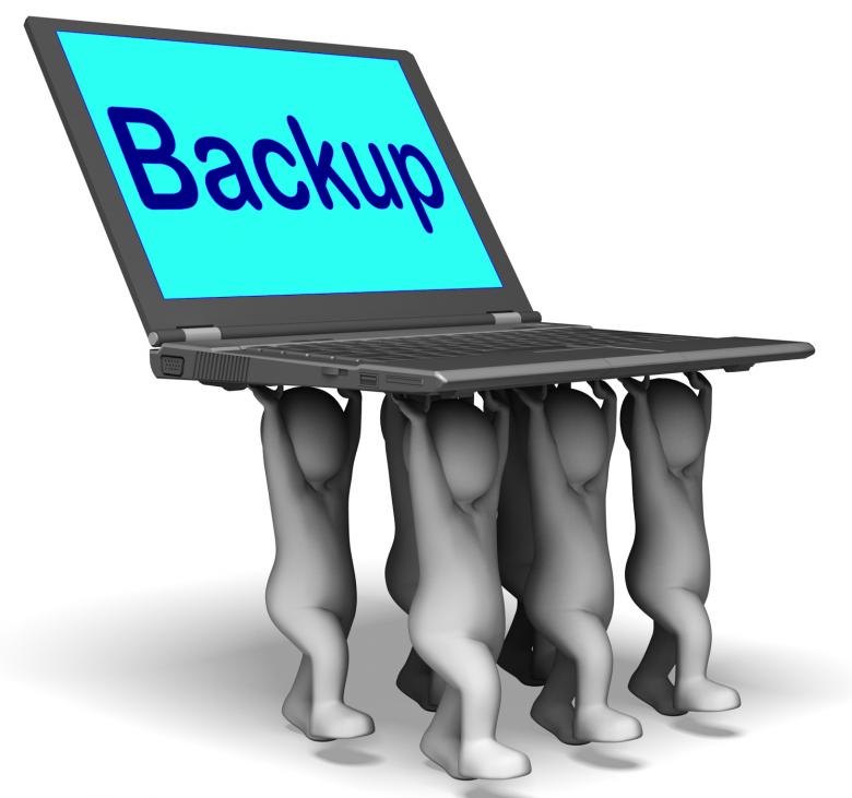 Free stock image of Backup Character Laptop Shows Archive Back Up And Storing created by Stuart Miles