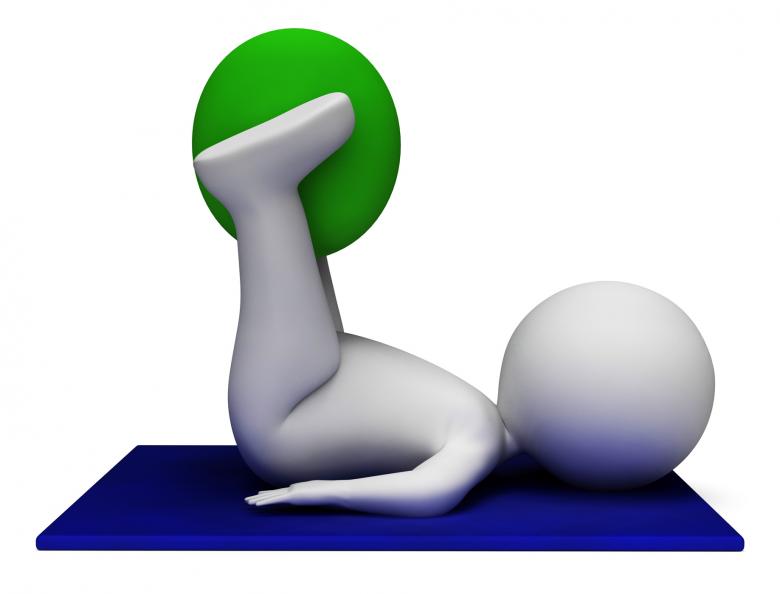 Free stock image of Exercise Ball Represents Get Fit And Exercised 3d Rendering created by Stuart Miles