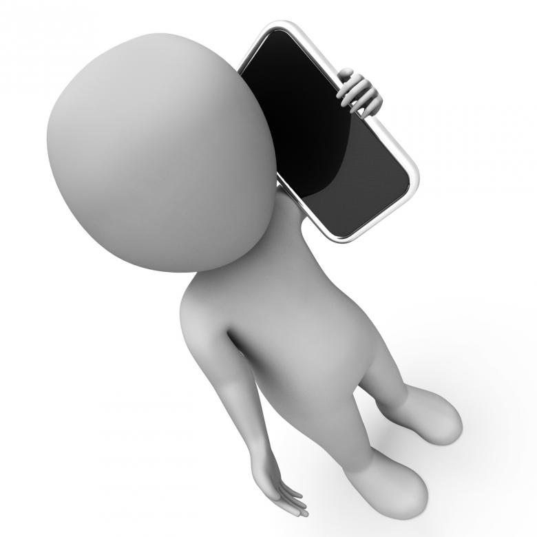 Free stock image of Calling Online Shows Voice Over Ip And Cellphone 3d Rendering created by Stuart Miles
