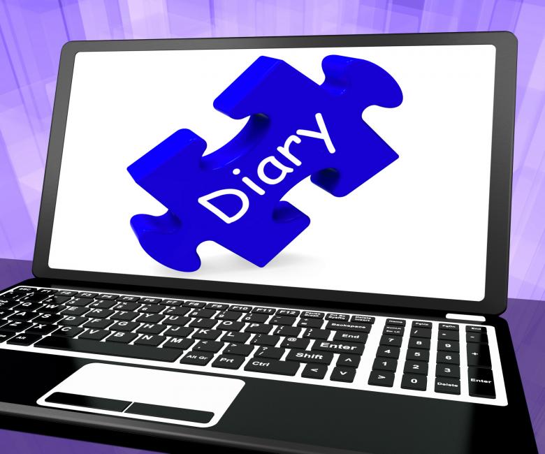Free stock image of Diary Laptop Shows Web Planning Or Scheduling created by Stuart Miles