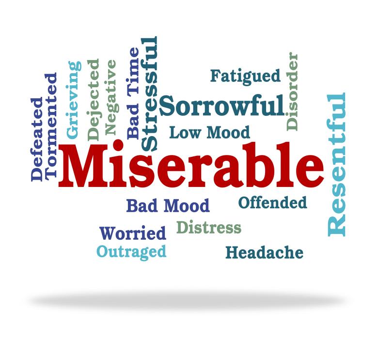 Free stock image of Miserable Word Represents Grief Stricken And Desolate created by Stuart Miles