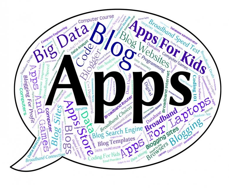 Free stock image of Apps Word Shows Application Software And Internet created by Stuart Miles
