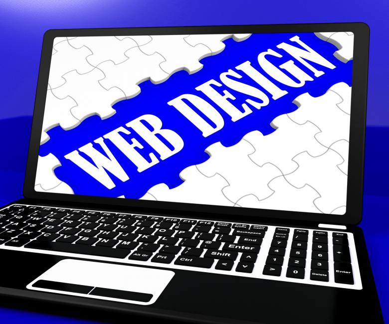 Free stock image of Web Design Puzzle On Notebook Shows Online Creativity created by Stuart Miles