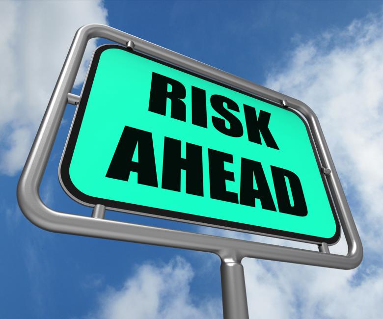 Free stock image of Risk Ahead Sign Shows Dangerous Unstable and Insecure Warning created by Stuart Miles