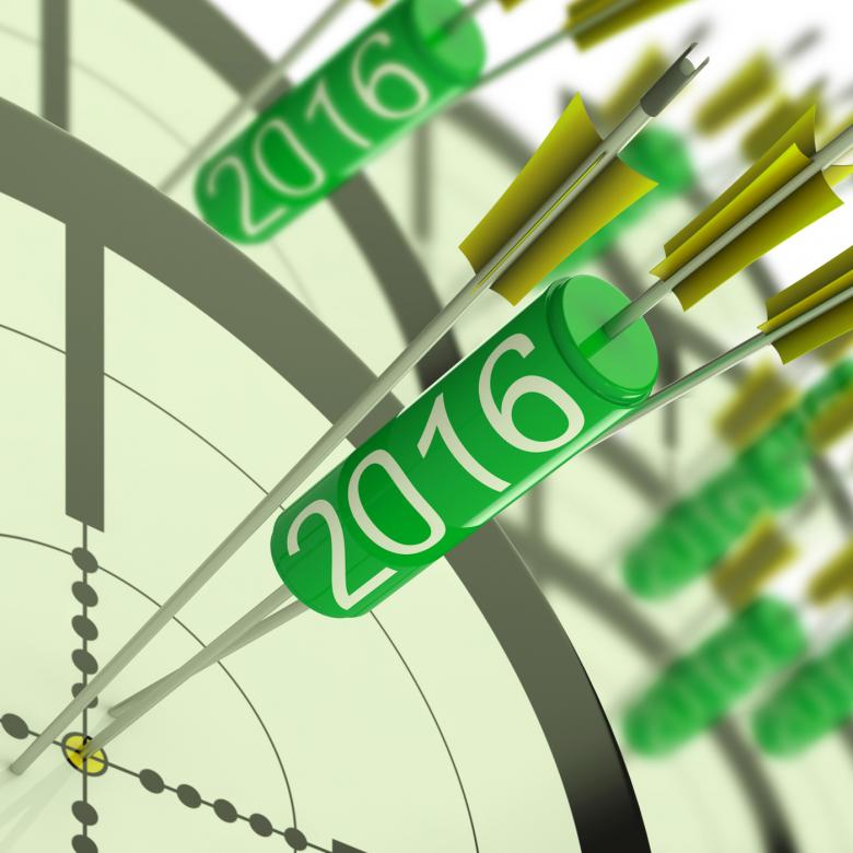 Free stock image of 2016 Accurate Dart Target Shows Successful Future created by Stuart Miles