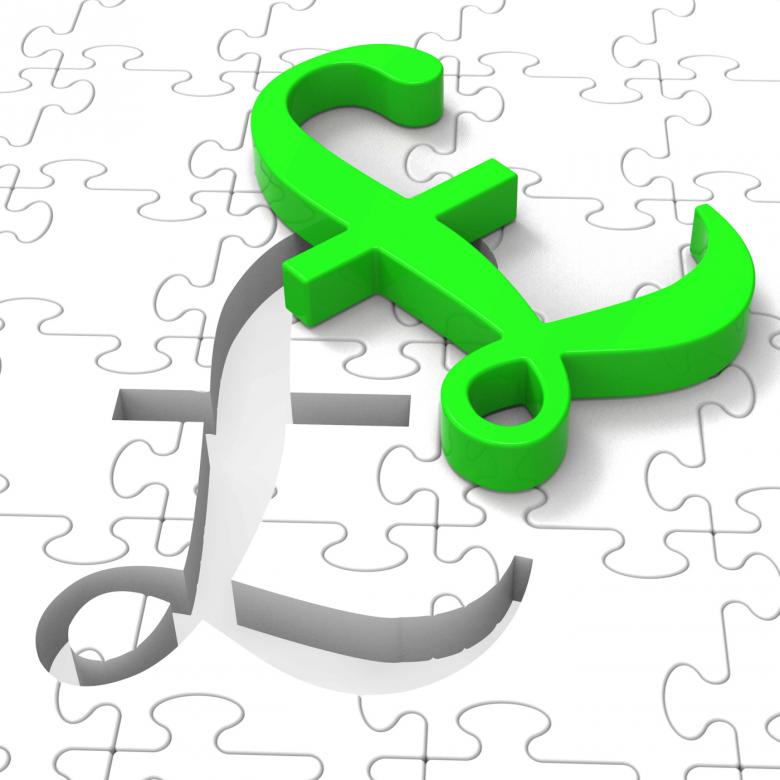 Free stock image of Pound Puzzle Showing United Kingdom Banking created by Stuart Miles