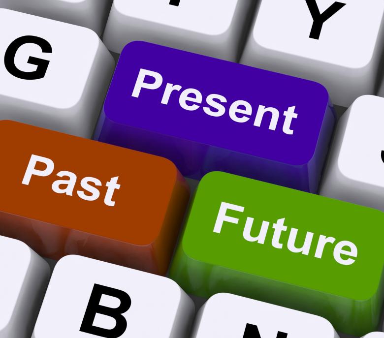 Free stock image of Past Present And Future Keys Show Evolution Or Aging created by Stuart Miles