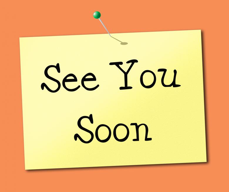 Free stock image of See You Soon Means Good Bye And Leaving created by Stuart Miles