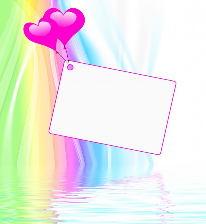 Free stock image of Heart Balloons On Note Displays Valentines Card Or Dedication created by Stuart Miles