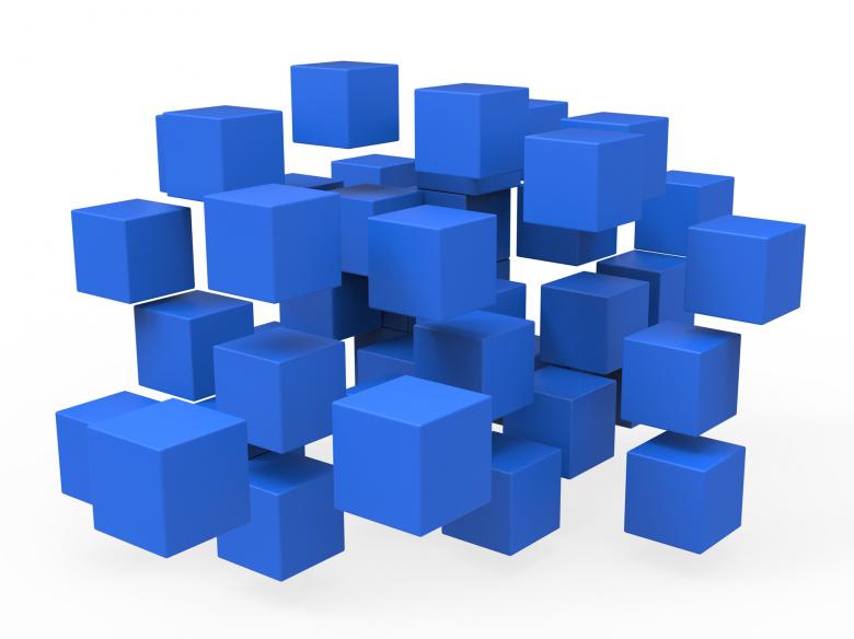 Free stock image of Exploded Blocks Shows Unorganized Puzzle created by Stuart Miles