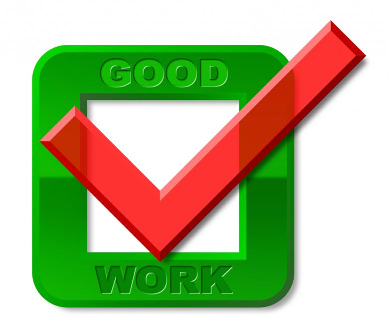 Free stock image of Good Work Tick Represents First Rate And Awesome created by Stuart Miles