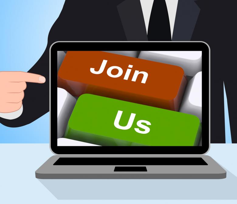 Free stock image of Join Us Computer Mean Membership Or Subscription created by Stuart Miles