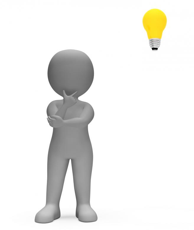 Free stock image of Character Idea Shows Think About It And Concept 3d Rendering created by Stuart Miles