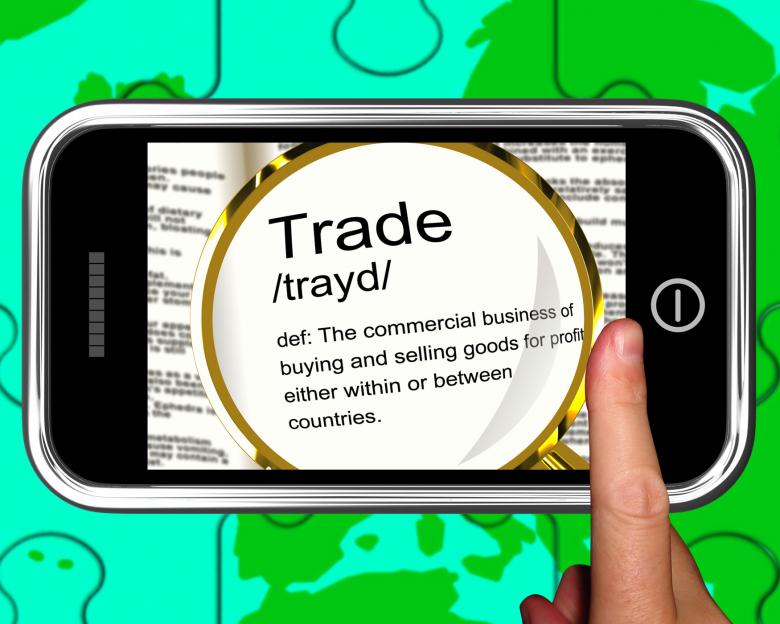 Free stock image of Trade Definition On Smartphone Showing Exportation created by Stuart Miles
