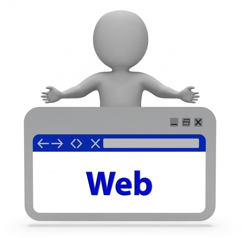 Free stock image of Web Webpage Indicates Websites Online And Internet 3d Rendering created by Stuart Miles