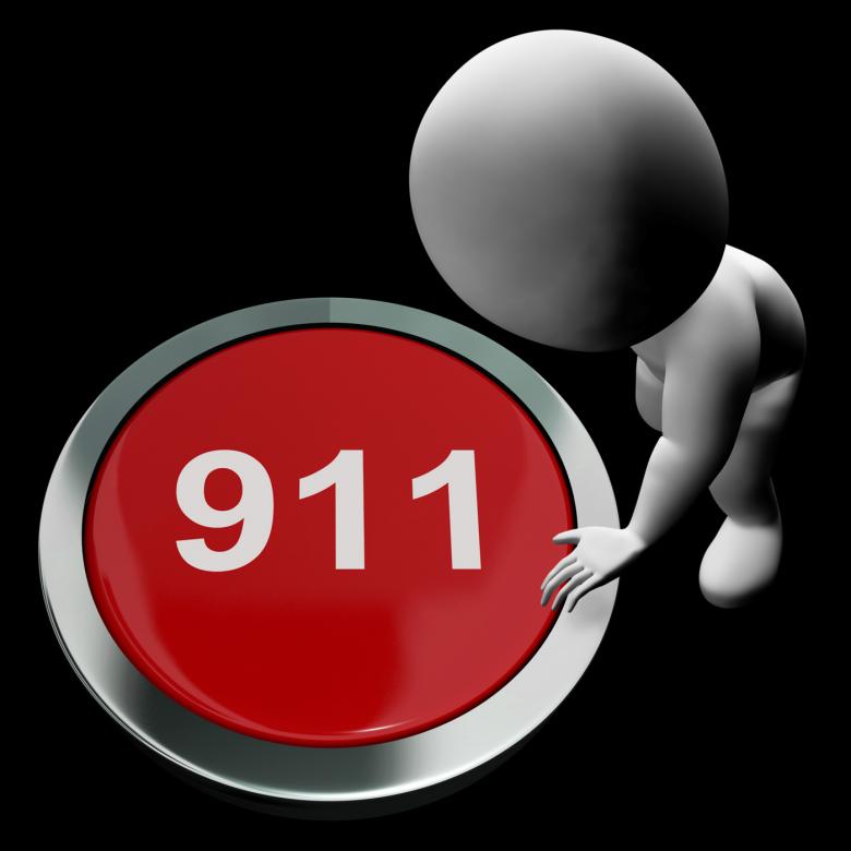 Free stock image of Nine One One Button Shows 911 Emergency Or Crisis created by Stuart Miles