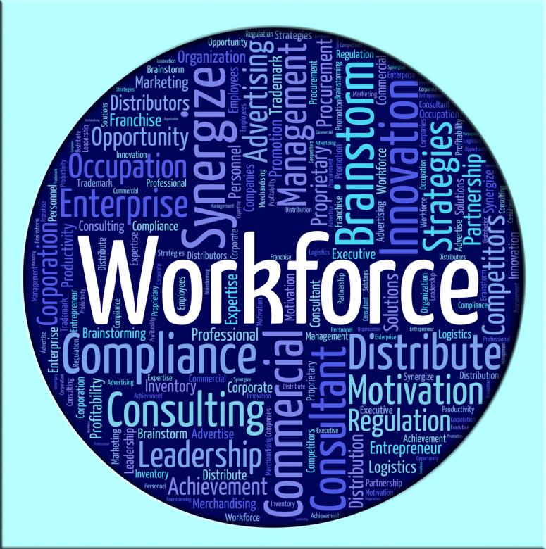 Free stock image of Workforce Word Shows Human Resources And Manpower created by Stuart Miles