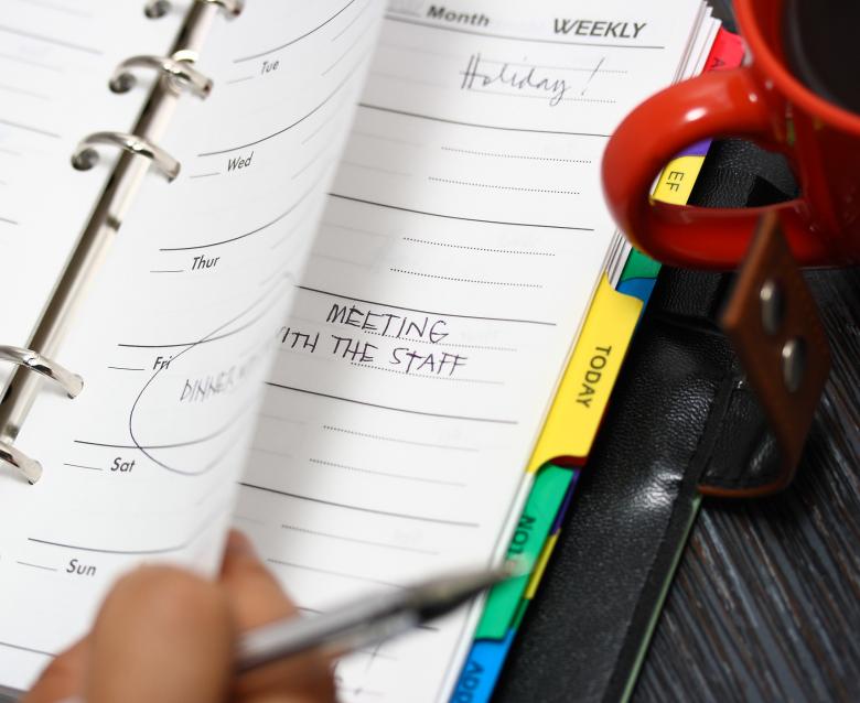 Free stock image of Organizing The Weekly Schedule In An Organizer created by Stuart Miles