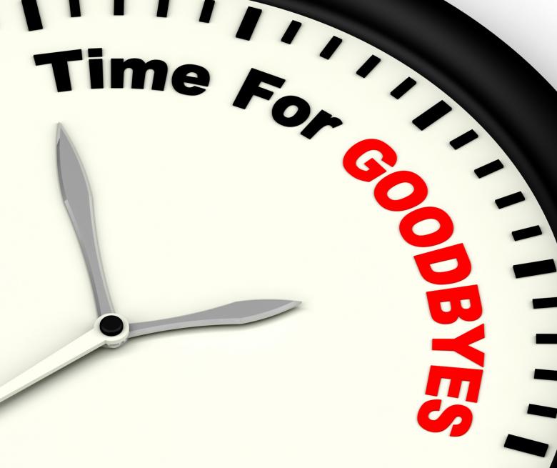 Free stock image of Time For Goodbyes Message Meaning Farewell Or Bye created by Stuart Miles
