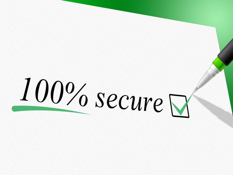 Free stock image of Hundred Percent Secure Shows Unauthorized Absolute And Encrypt created by Stuart Miles