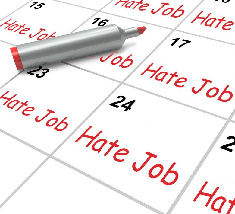 Free stock image of Hate Job Calendar Means Miserable At Work created by Stuart Miles