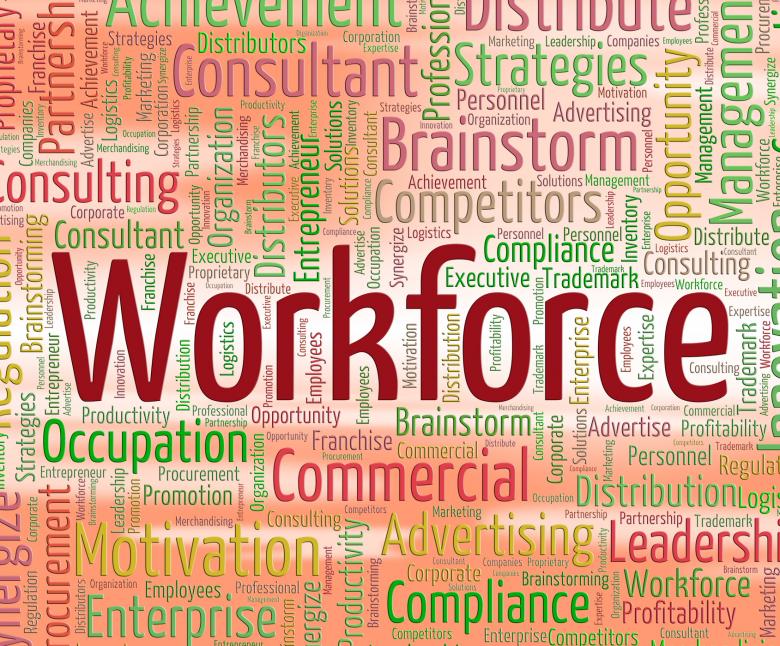 Free stock image of Workforce Word Represents Staff Wordclouds And Wordcloud created by Stuart Miles