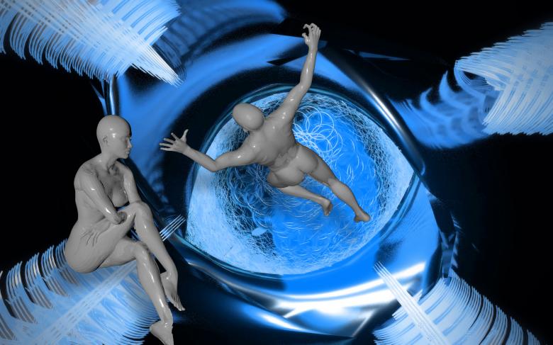 Free stock image of Psychology - Blue created by bykst