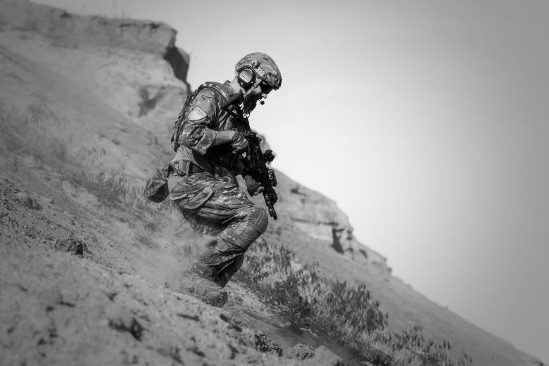 Free stock image of American Soldier on a Mission created by Pixabay