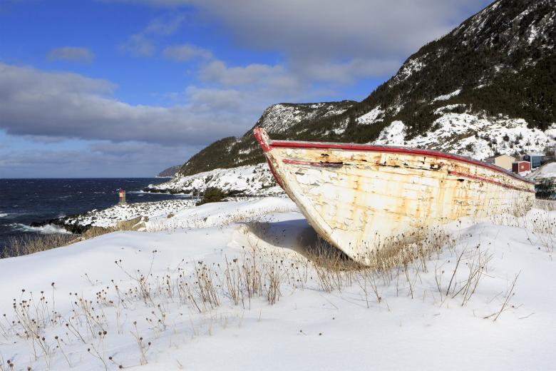 Free stock image of Snow covered fishing boats created by Geoffrey Whiteway
