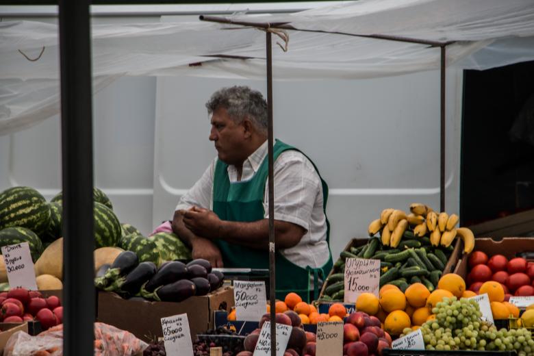 Free stock image of Vegetable and fruit stand created by Janis Urtans
