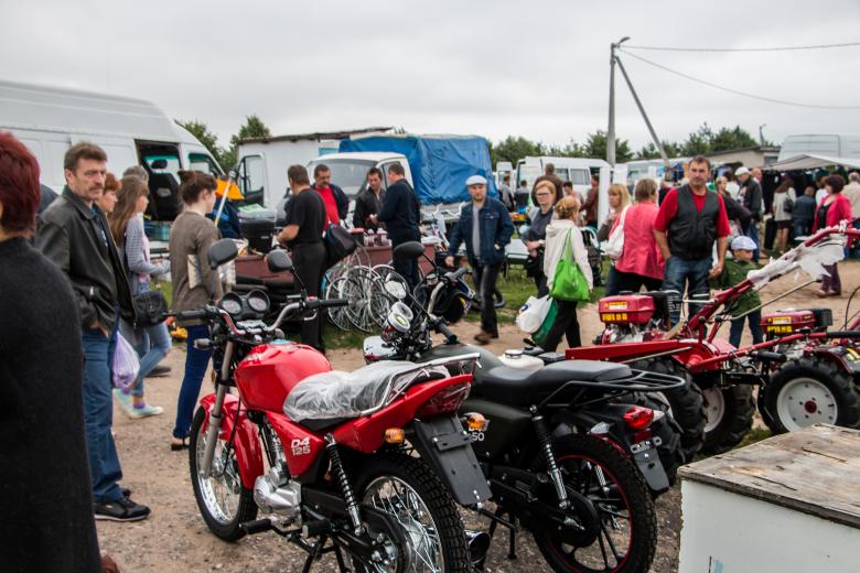 Free stock image of Motorcycles stand created by Janis Urtans