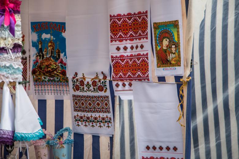 Free stock image of Tablecloths stand created by Janis Urtans