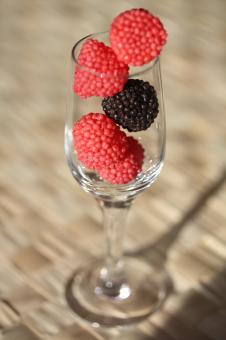 Free Stock Photo of Berries in the Glass